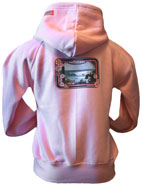 Ladies Pink Surf Hoody Chunky 340gsm