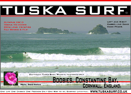 Surf and surfing photos of Waves in  Boobies Bay Trevose Headland Cornwall UK