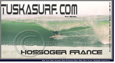 surf and surfing photos of tubing waves in Hossoger Biaritz France
