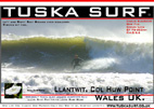 Surf and surfing photo of tubing wave at Llantwit  Major wales uk Home of Nathan Phillips