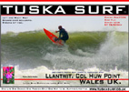Surf and surfing photo of tubing wave at Llantwit  Major wales uk Home of Nathan Phillips