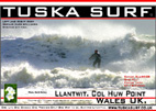 Surf and surfing photo of tubing wave at Llantwit  Major wales uk Home of Nathan Phillips