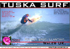 Surf and surfing photo of tubing wave at Llantwit  Major wales uk Home of Nathan Phillips