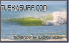 Surf and surfing photos of Barrelling waves at Southerndown Bay Wales UK