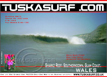In water Photo of surf and surfing waves in Southerndown Bay Wales UK