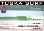 Tubing surf and surfing photo of Newgale Beach Pembrokeshire Wales UK