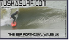 surf and surfing Photo of Barrelling right wave at Porthcawl
