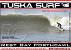 surf and surfing Photo of surfer dropping in to a wave at rest bay