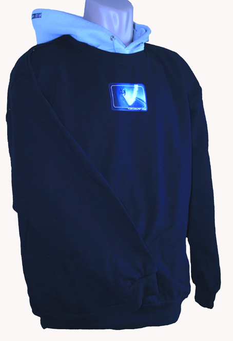 Navy Blue Double layered sweat shirt Hoody. Thickest Hoody in the world