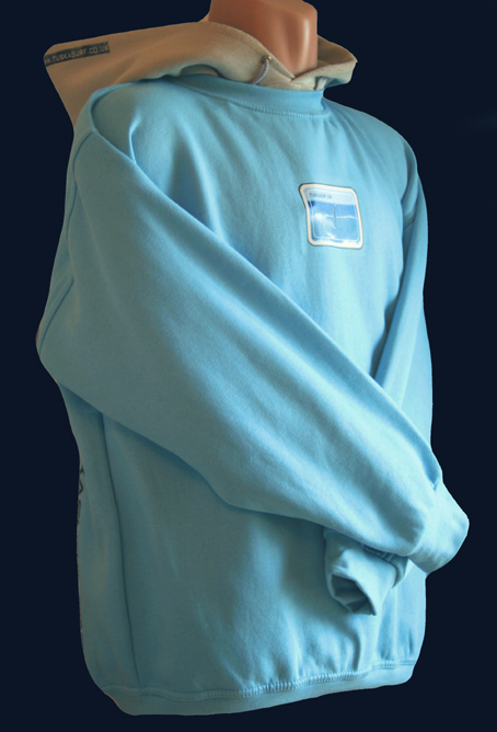 Sky Blue Double layered sweat shirt Hoody. Thickest Hoody in the world.
