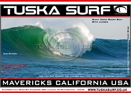 Surf photo of Mavericks Half moon Bay california USA