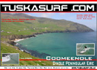 Surf and surfing photo of waves at Coomenole Bay on the Dingle Peninsular Eire or Ireland