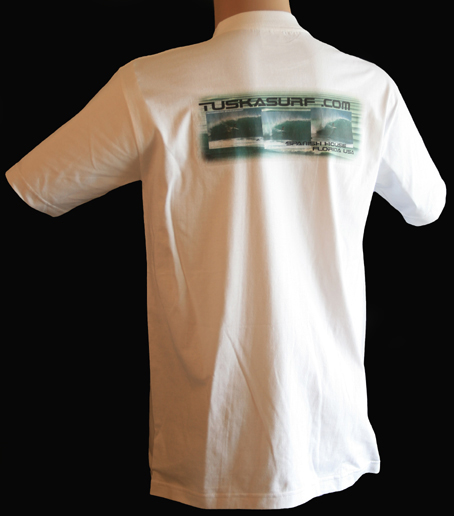 Surf photos of Spanish house tubing wave in Florida on Surf T shirt