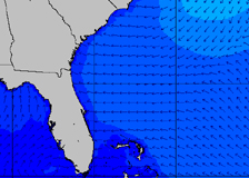 Link to Atlantic Ocean swell map for forecasting surf Buxton North Carolina USA