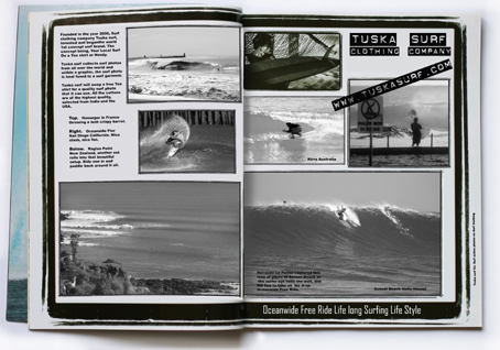 Surf magazine with world wide surf photos