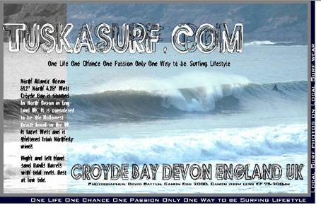 BSurf photo of Croyde Bay Devon England UK,  Big wave riding photo at Croyde Bay Devon England UK