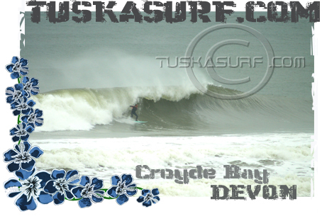 Surf T with photo of Croyde Bay surf