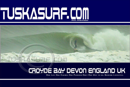 SURFING CROYDE BAY DEVON ENGLAND UK