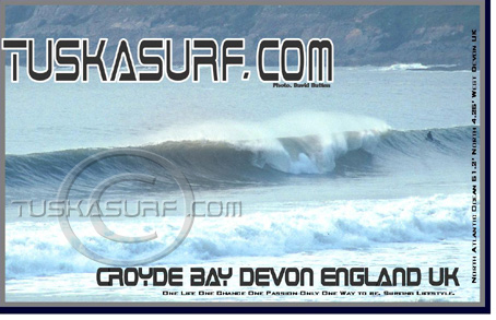 Surf photo of Croyde Bay Devon England UK, Big Surf and surfing photos of Croyde Bay Devon