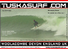 Surf T shirt with Photo of surf and surfing barrelling wave at woolacombe bay devon england
