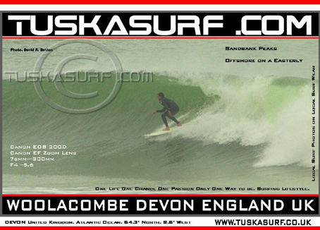 Surf photo of Woolacombe Devon England UK,  Big Surf and surfing photos of Waves in  Woolacombe Devon