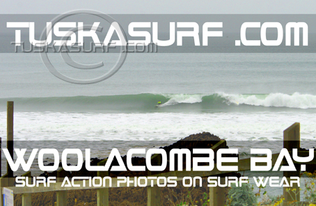 Surf photo of Woolacombe Devon England UK,  Surf T shirt with Big Surf and surfing photos of Waves in  Woolacombe Devon