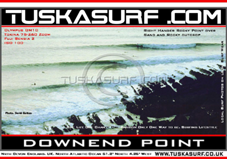 Surf photo of Downend point Devon England UK, Surf and surfing photos of Downend Point Croyde Bay Devon
