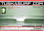 Photo of surf and surfing barrelling wave at putsborough sandsdevon england
