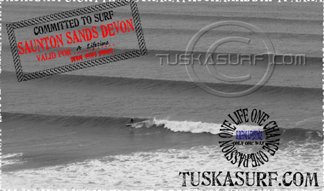 BW surf photo of Saunton Sands Devon UK