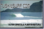 surf and surfing photos of tubing waves at Outer Bristols in Fuerteventura Canary Islands