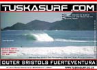 surf and surfing photos of tubing waves at Outer Bristols in Fuerteventura Canary Islands