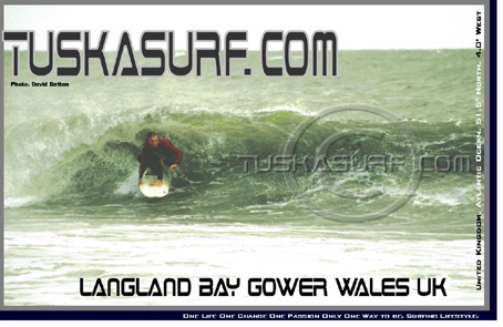 Photos of surf and surfing waves of Langland Bay In Mumbles near Swansea
