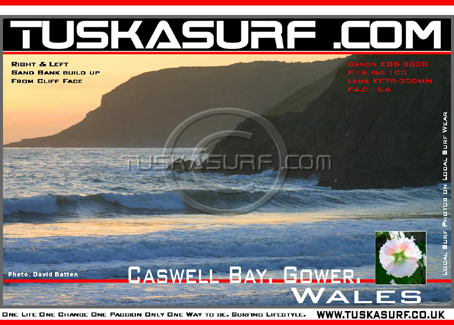 Photo of surf and surfing waves from Caswell Bay Near Mumbles near swansea available on Tee shirts and Hoodies