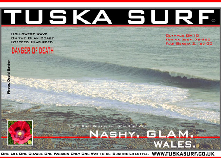 Photo of secret spot surf and surfing waves in wales Uk