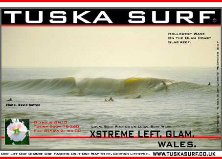 Photo of secret spot surf and surfing waves in wales Uk