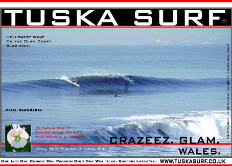 Photo of secret spot surf and surfing waves in wales Uk
