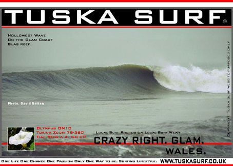 Photo of secret spot surf and surfing waves in wales Uk