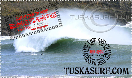 Photo of Broadhaven Sth ON A sURF WEAR tEE SHIRT