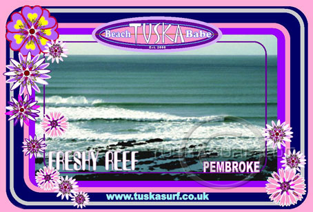 surf photo of Fresh water West Reef in Pembrokeshire Wales UK