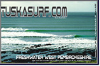 Photo of surf in Freshwater West Wales on a surf T shirt or Hoody
