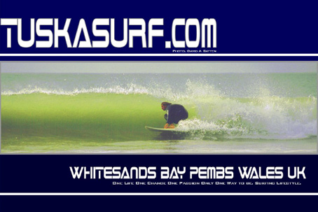 Photo of surf and surfing waves  in   Pembrokeshire Wales UK