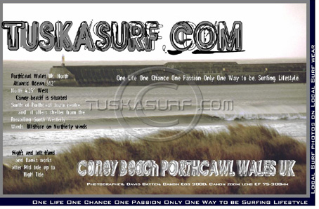 Photo of surf and surfing waves  at Coney Beach Porthcawl Wales UK