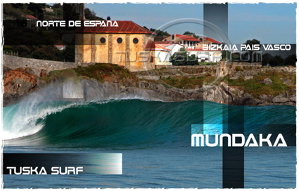 Mundaka surf photo du nord de l'Espagne
