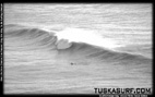 Tubing surf and surfing photos of waves in Black and white